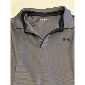 Under Armour Polo Shirt Mens Sz XXL Charcoal‎ Gray Short sleeve